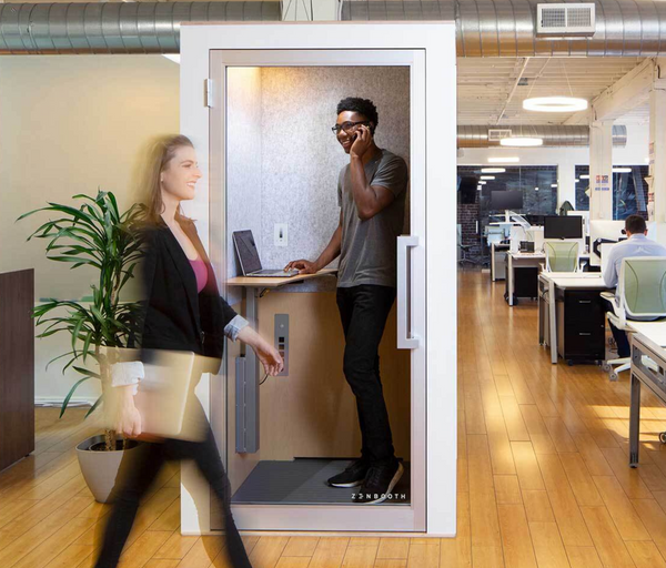 Office phone booth for sales team 