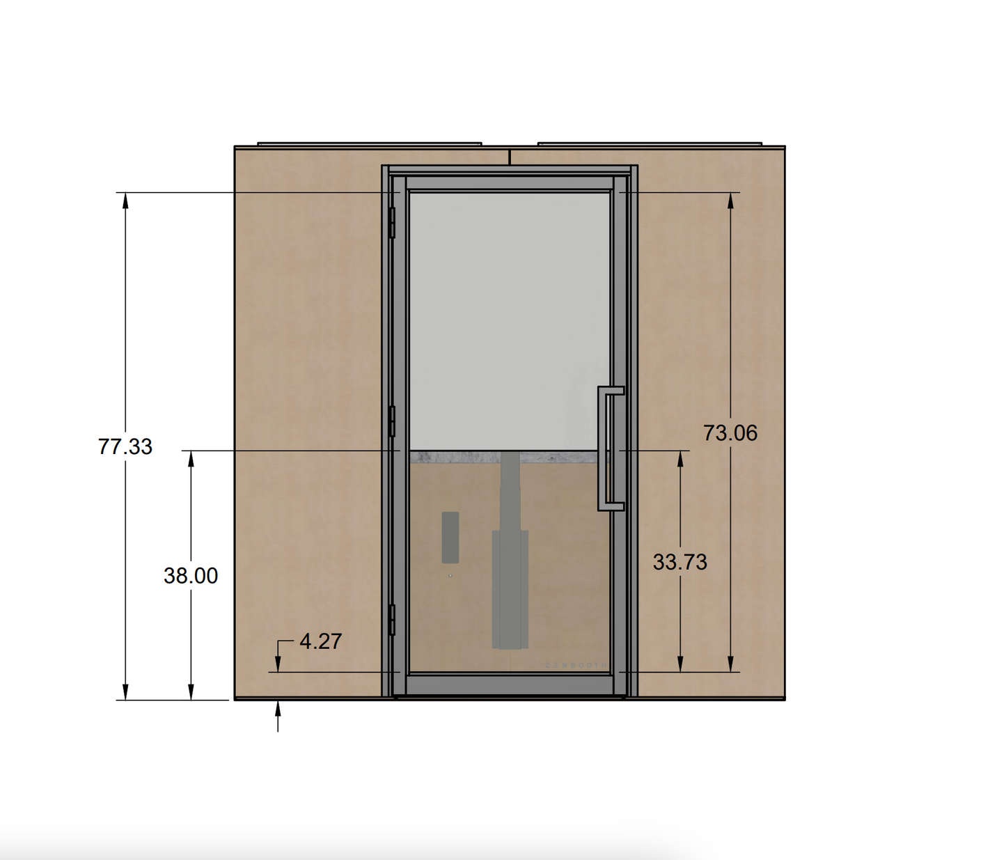 Frosted Privacy Film (per booth)